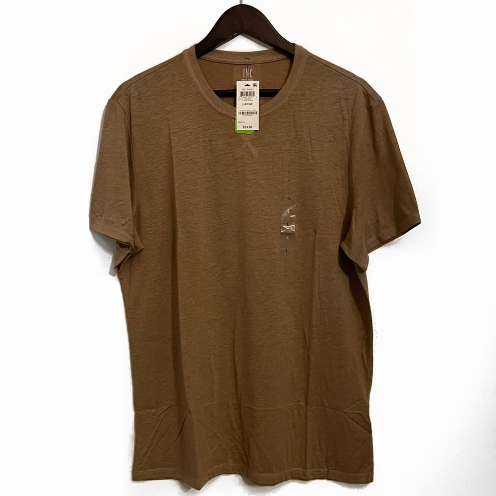 Internation Concepts Beige Short Sleeve Tee in Large NWT